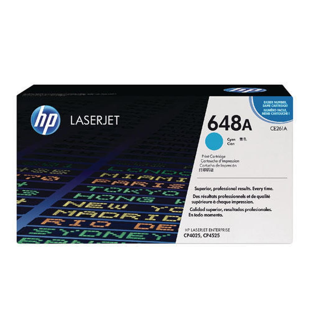 HP 648A Cyan Original LaserJet Toner Cartridge
