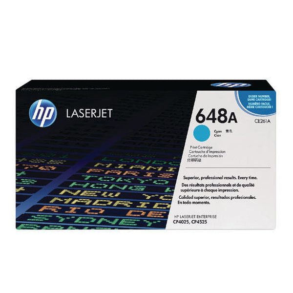 HP 648A Cyan Original LaserJet Toner Cartridge
