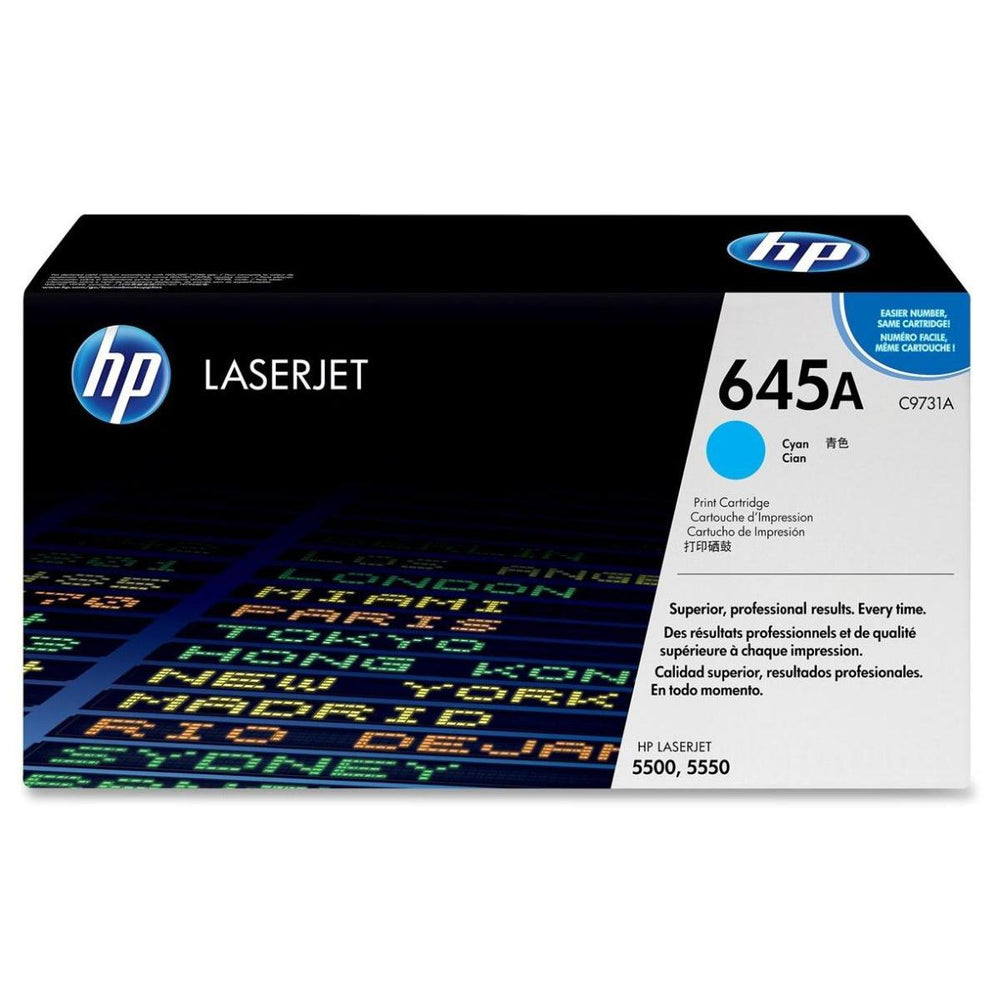 HP 645A Cyan Original Laser Toner - SMT QATAR
