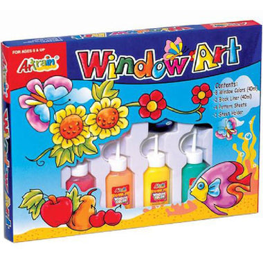 Artrain All-in-One Window Stickers Set Color Paint