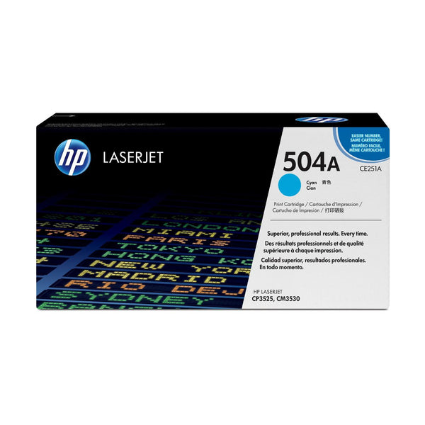 HP 504A Original Laser Toner Cyan - SMT QATAR