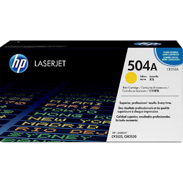 HP 504A Original Laser Toner Yellow - SMT QATAR
