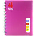 A4 4-subject notebook