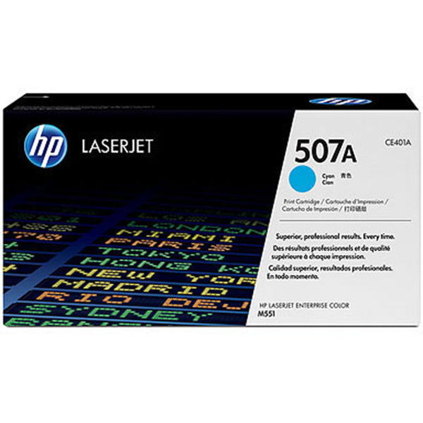 HP 507A Cyan Original Laser Toner - SMT QATAR