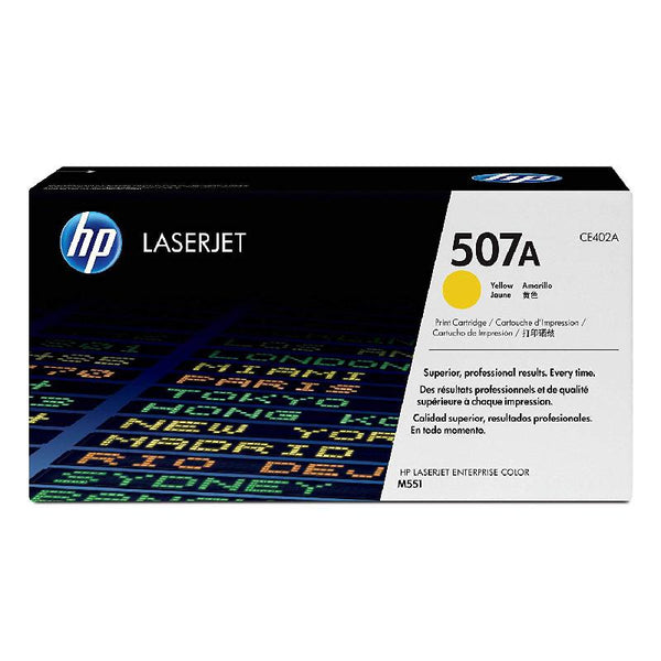 HP 507A Yellow Original Laser Toner - SMT QATAR