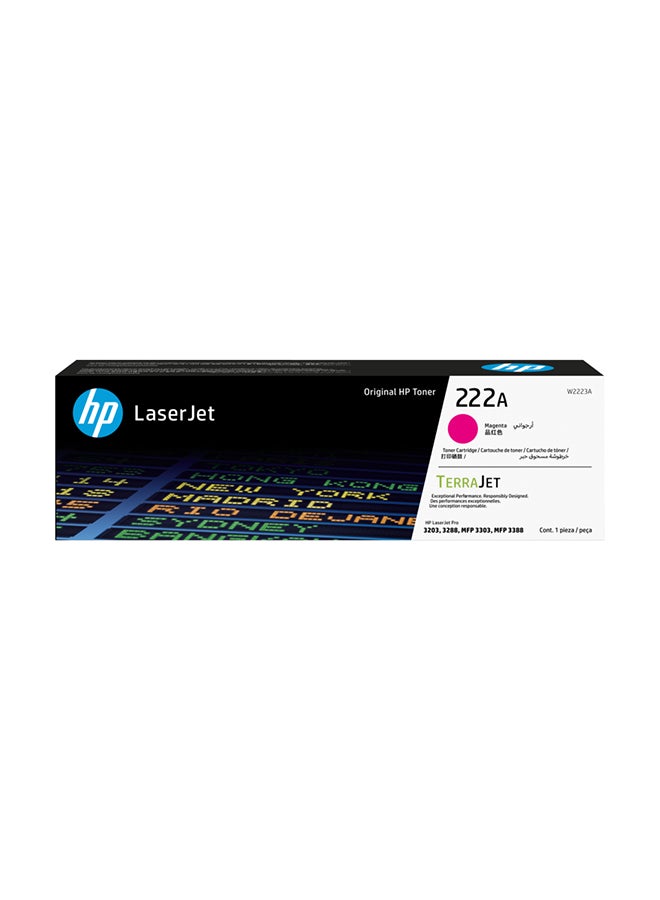 HP 222A Magenta Toner Cartridge (W2223A)-SMT QATAR