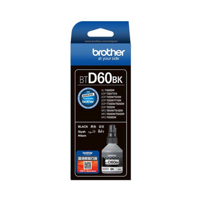 Combo Pack: Brother BTD60BK / BT5000C / BT5000Y / BT5000M Original Ink Bottle