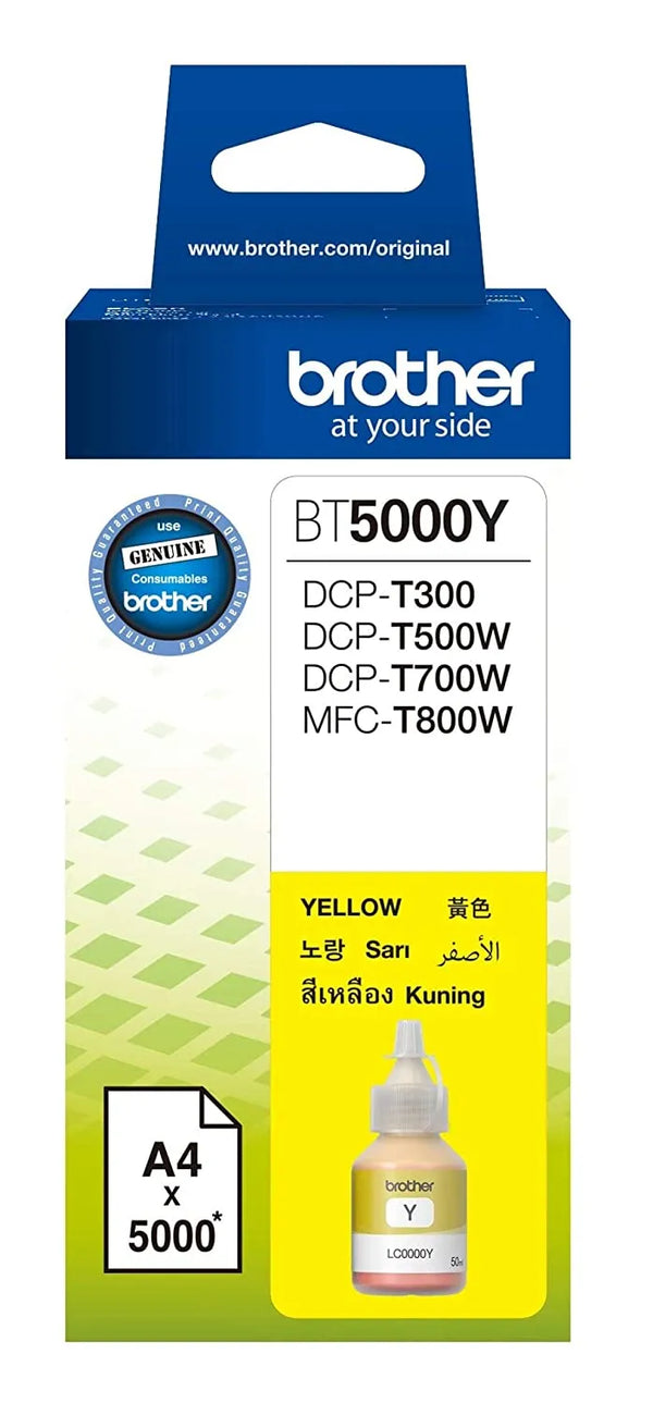 Brother BT5000Y Ink Bottle (Yellow)