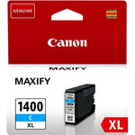 Combo Pack: Canon PGI 1400 XL (Black+Cyan+Yellow+Magenta) High Yield Original Ink Cartridges