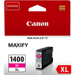 Combo Pack: Canon PGI 1400 XL (Black+Cyan+Yellow+Magenta) High Yield Original Ink Cartridges