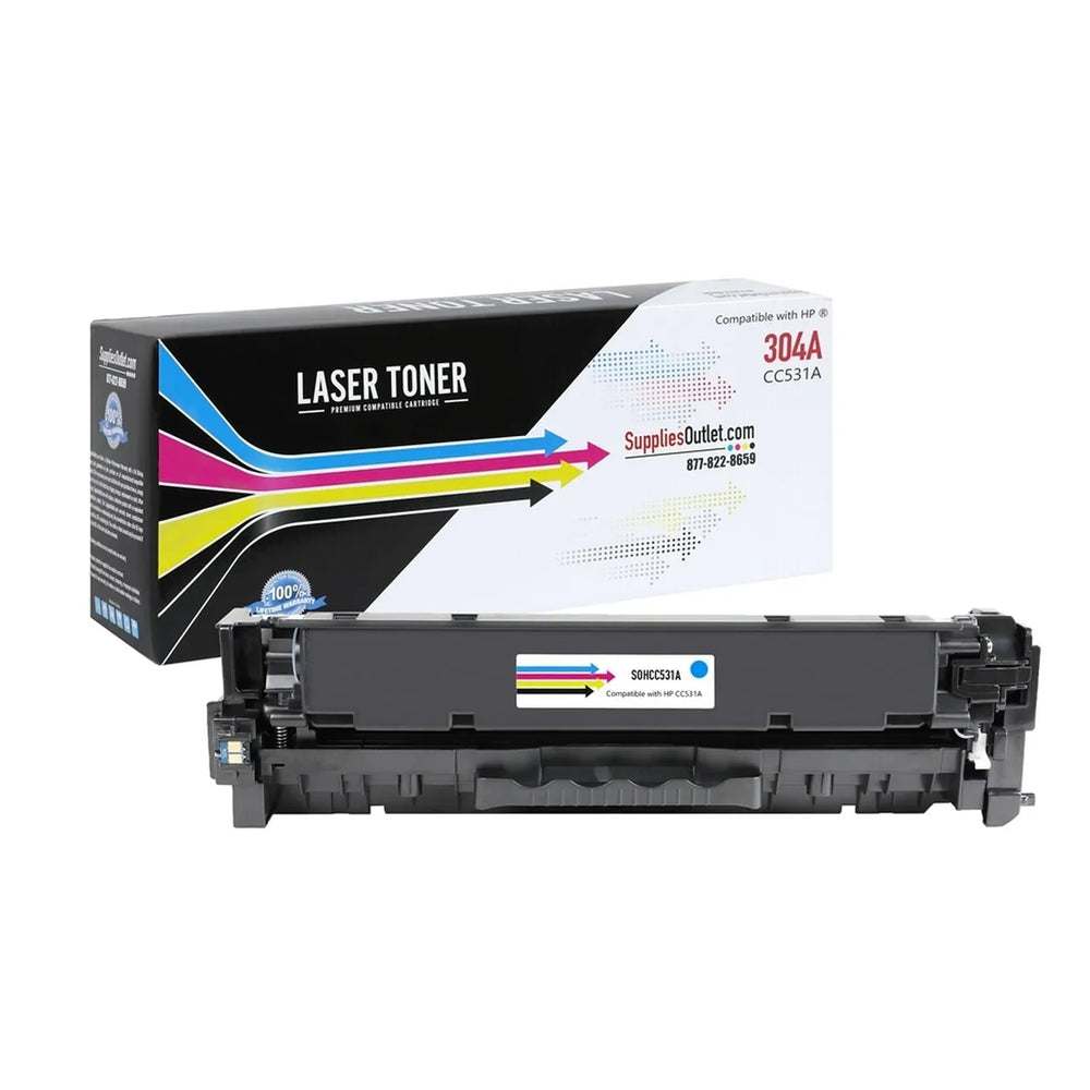 خرطوشة حبر سماوي متوافقة للطابعة HP CC531A (HP 304A)