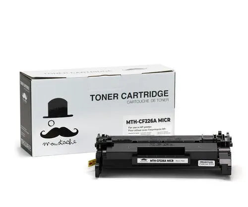 خرطوشة حبر ليزر (تونر) أسود HP 26A CF226A MICR متوافقة - Moustache