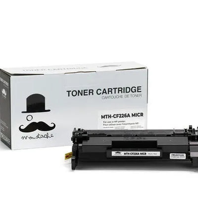 Compatible HP 26A CF226A MICR Black Toner Cartridge – Moustache