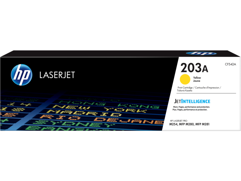 HP 203A Yellow Original Toner Cartridge - CF542A