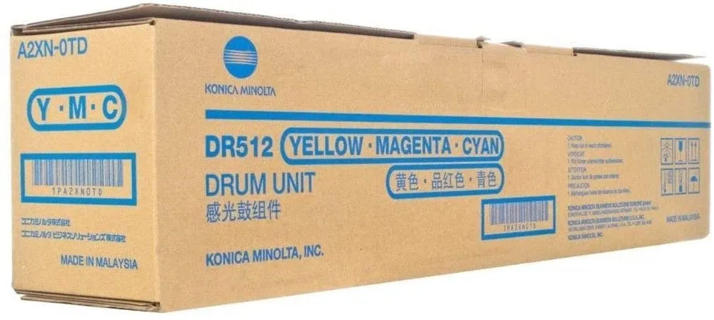 Konica Minolta DR-512 75K Page Yield Color Drum Unit for Bizhub C224 C284 C364 C454 C554 A2XN0TD