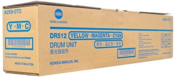 Konica Minolta DR-512 75K Page Yield Color Drum Unit for Bizhub C224 C284 C364 C454 C554 A2XN0TD