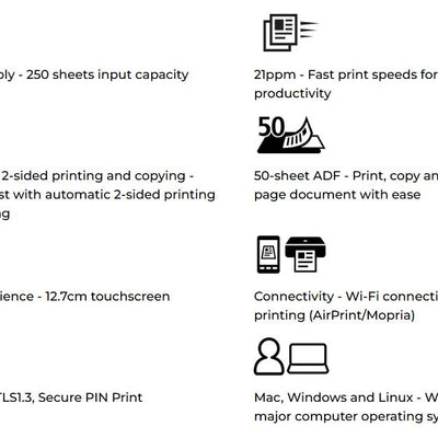 Canon i-SENSYS MF655Cdw Multifunctional Color Laser Printer