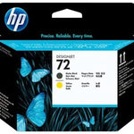 HP 72 خراطيش DesignJet باللونين الأسود غير اللامع والأصفر